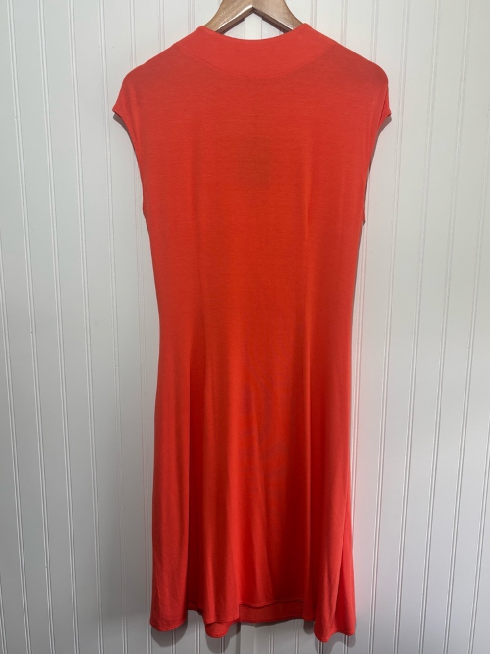 Tommy Bahama Tambour Side Gathered Faux Wrap Dress Burnt Coral Orange Size XL - Picture 5 of 9